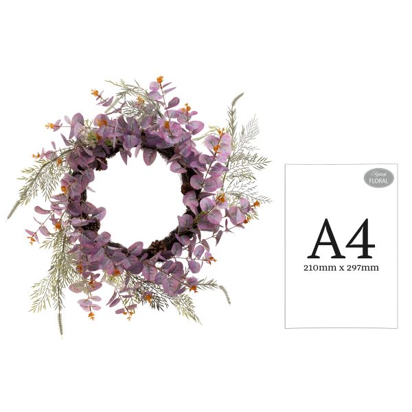 Eucalyptus Wreath Mauve