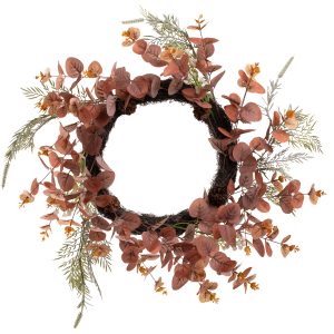 Eucalyptus Wreath Brown