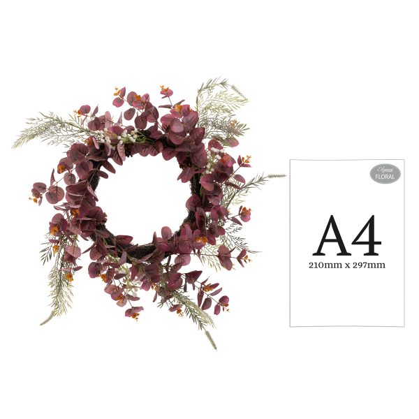 Eucalyptus Wreath Burgundy