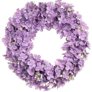 Medium Hydrangea Wreath Purple