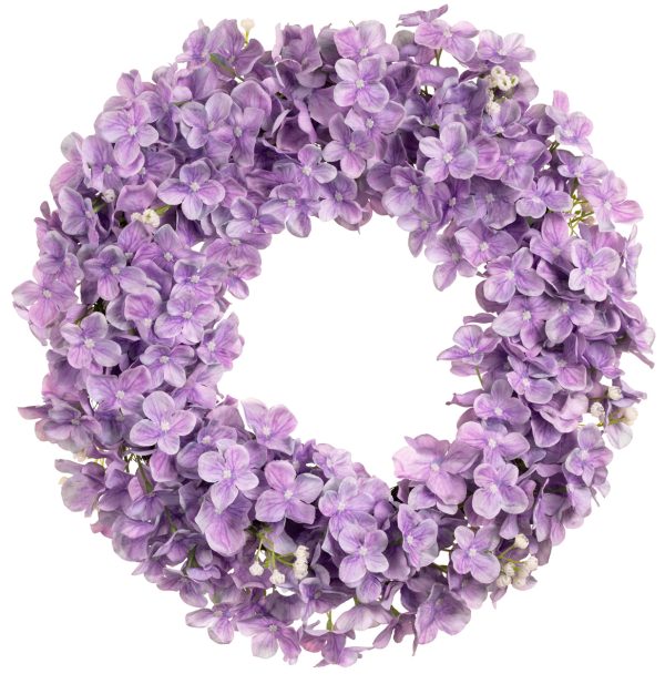 Medium Hydrangea Wreath Purple