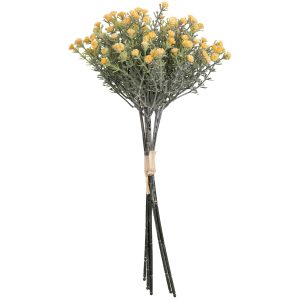 mini open gypsophilia bunch yellow