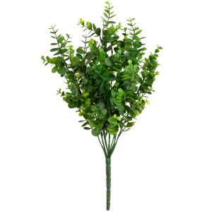 plastic eucalyptus bush large green