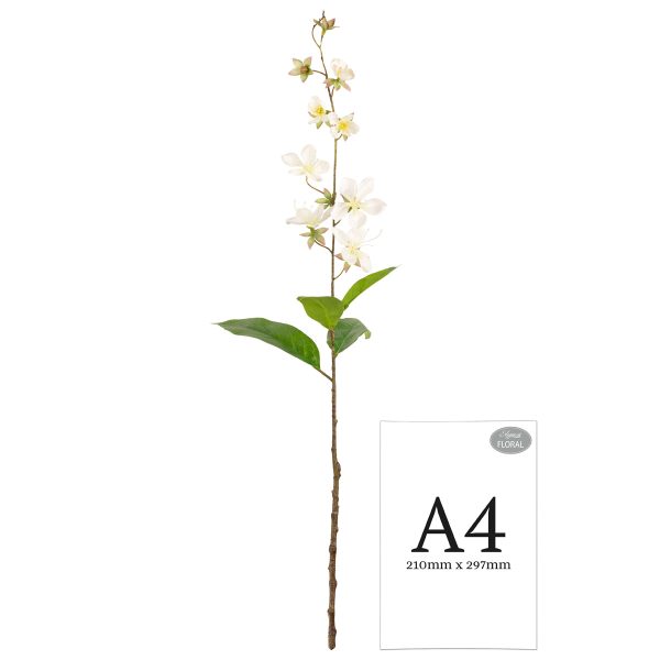 clematis spray 78cm white