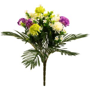 Chrysanthemum-And-Daisy-Bush-47cm-Green-Purple-White-Asst