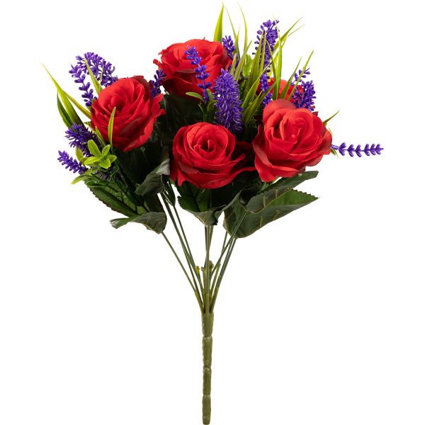 Rose-And-Lavender-36cm-Bush-Red