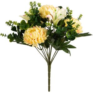 Chrysanth-Lily-And-Eucalyptus-33cm-Bush-Ivory