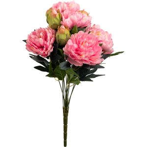 Peony-48cm-Bush-Hot-Pink