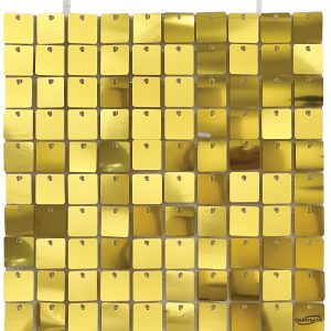 Sequin Wall Panel 30cm Metallic Light Gold