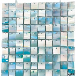 Sequin Wall Panel 30cm Iridescent Blue